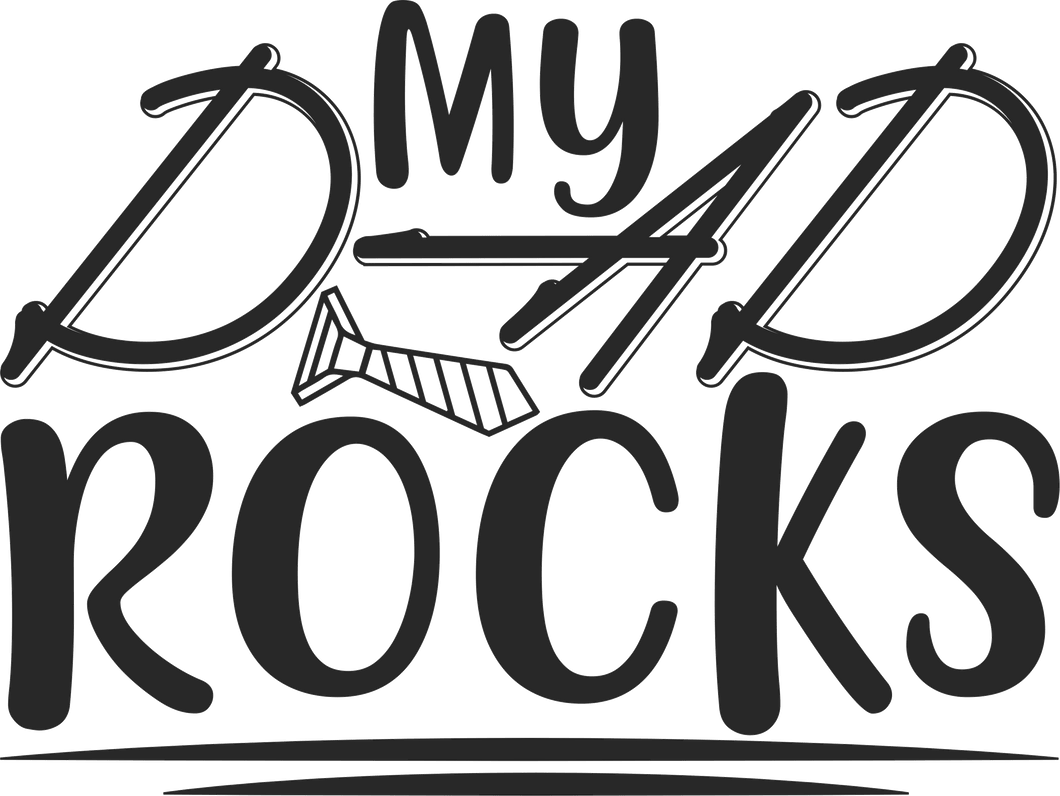 My dad rocks T-Shirtdad, Fathers day, funny, Ladies, Mens, rock, Unisex