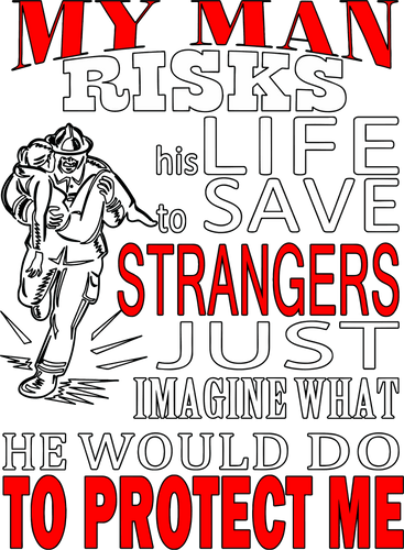 My man risks his life everyday rescuing strangers T-Shirtdad, fatherhood, Fathers day, fireman, Ladies, Mens, Unisex