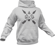 Load image into Gallery viewer, Norse Arrow dad printed on a grey melange T-Shirt
