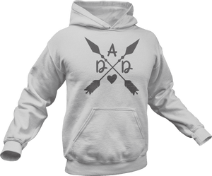 Norse Arrow dad printed on a grey melange T-Shirt