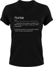 Load image into Gallery viewer, Nurse T-Shirtjob, Ladies, Mens, noun, nurse, Unisex
