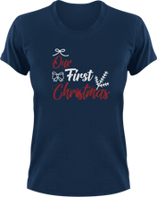 Load image into Gallery viewer, Our First Christmas T-Shirtchristmas, first, Ladies, Mens, Merry Christmas, Unisex
