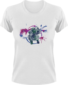 Black painted Dachshund T-Shirtdog, Ladies, Mens, painted, picture, Unisex