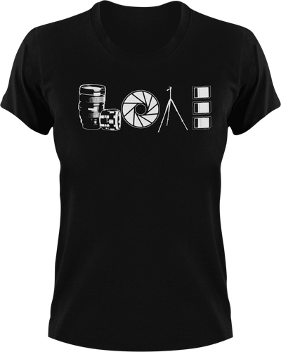 Photography Love T-Shirtcamera, Ladies, love, Mens, photographer, photography, Unisex