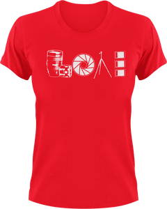 Photography Love T-Shirtcamera, Ladies, love, Mens, photographer, photography, Unisex