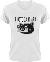 Load image into Gallery viewer, Photograpurr T-Shirtcat, Ladies, Mens, pets, photo, photographer, photography, photoshop, Unisex
