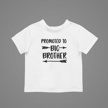 Load image into Gallery viewer, promoted to big brother T-shirtboy, christian, gender reveal, girl, kids, neice, nephew
