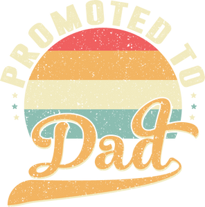 Promoted to dad T-Shirtdad, Fathers day, funny, Ladies, Mens, Unisex