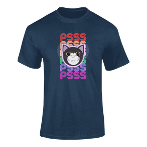 Tigger's Ark Pspsps Rainbow Tux Cat T-Shirtcat, cat mom, cat nip, Ladies, Mens, Michelle West, pets, Tigger's Ark, Unisex