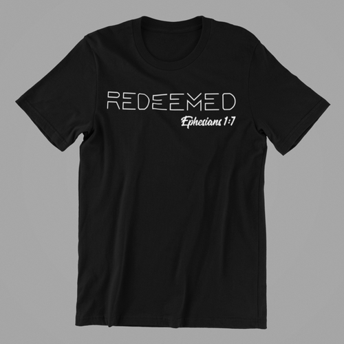 Redeemed T-shirtchristian, cross, Ladies, Mens, motivation, prayer, Unisex