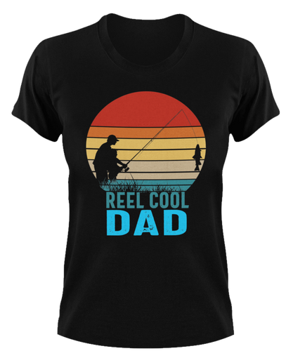 Reel cool dad T-Shirtdad, Fathers day, fishing, funny, Ladies, Mens, Unisex