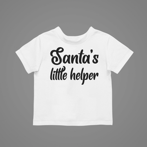 Santas Little Helper Christmas T-shirt 3boy, christmas, girl, kids, neice, nephew