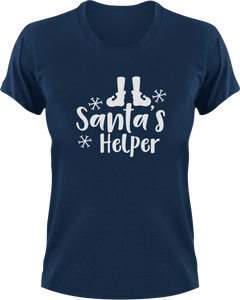 Santa's Helper T-Shirtchristmas, helper, Ladies, Mens, Santa, snow, Unisex