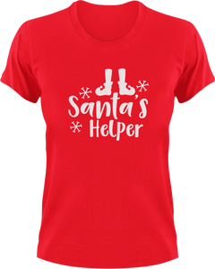 Santa's Helper T-Shirtchristmas, helper, Ladies, Mens, Santa, snow, Unisex