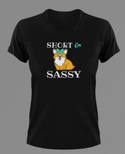 Load image into Gallery viewer, Short &amp; Sassy Corgi T-Shirtanimals, dog, Ladies, Mens, Unisex
