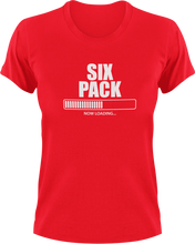 Load image into Gallery viewer, Six Pack Now Loading T-Shirtgym, gymnast, gymnastics, Ladies, Mens, six pack, Unisex
