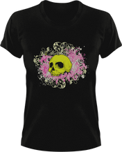 Load image into Gallery viewer, Skull in leaves T-ShirtLadies, leaves, Mens, skulls, Unisex
