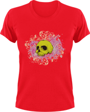 Load image into Gallery viewer, Skull in leaves T-ShirtLadies, leaves, Mens, skulls, Unisex
