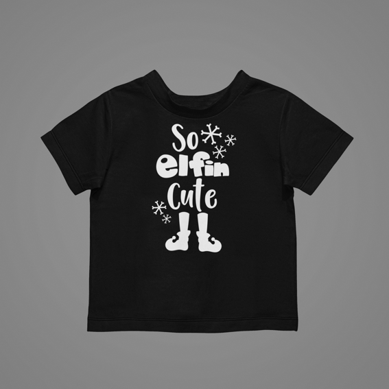 So Elfin Cute Kids T-Shirtanimal, animals, boy, christmas, cute, elf, girl, kids, Merry Christmas, neice, nephew