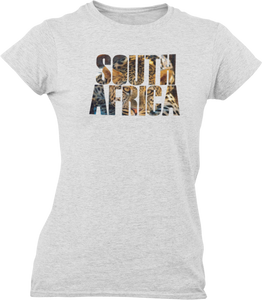 South Africa 3 Ladies fitted T-Shirtdog, Ladies