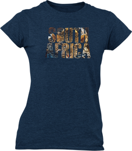 South Africa 3 Ladies fitted T-Shirtdog, Ladies
