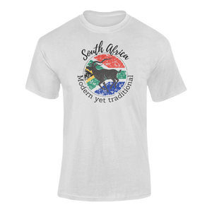 South Africa Modern Yet Traditional T-Shirtdyzynu, Ladies, Mens, Unisex