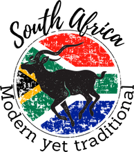 Load image into Gallery viewer, South Africa Modern Yet Traditional T-Shirtdyzynu, Ladies, Mens, Unisex
