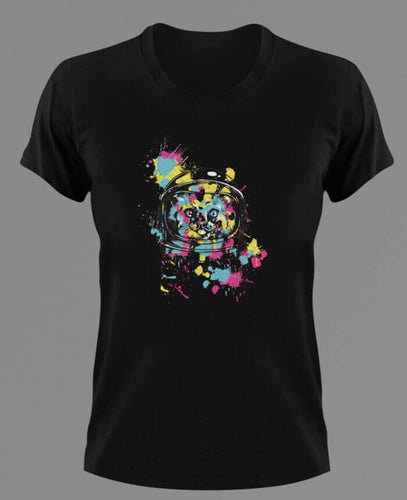 Space Cat T-Shirtanimals, astronaut, cat, dog, Ladies, Mens, pets, space, Unisex