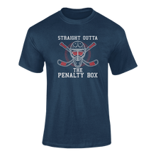 Load image into Gallery viewer, Straight Outta The Penalty Box T-Shirt 2Ladies, Mens, Unisex, Wolves Ice Hockey
