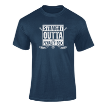 Load image into Gallery viewer, Straight Outta The Penalty Box T-ShirtLadies, Mens, Unisex, Wolves Ice Hockey
