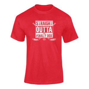 Straight Outta The Penalty Box T-ShirtLadies, Mens, Unisex, Wolves Ice Hockey