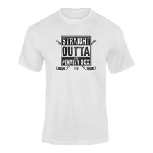 Load image into Gallery viewer, Straight Outta The Penalty Box T-ShirtLadies, Mens, Unisex, Wolves Ice Hockey
