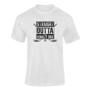 Straight Outta The Penalty Box T-ShirtLadies, Mens, Unisex, Wolves Ice Hockey