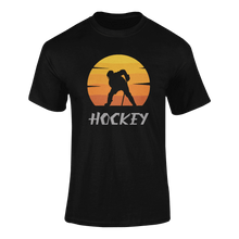 Load image into Gallery viewer, Sunset Hockey T-ShirtLadies, Mens, Unisex, Wolves Ice Hockey
