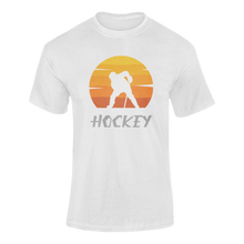 Load image into Gallery viewer, Sunset Hockey T-ShirtLadies, Mens, Unisex, Wolves Ice Hockey
