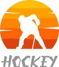 Load image into Gallery viewer, Sunset Hockey T-ShirtLadies, Mens, Unisex, Wolves Ice Hockey
