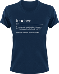 Teacher T-Shirtjob, Ladies, Mens, noun, school, teacher, Unisex