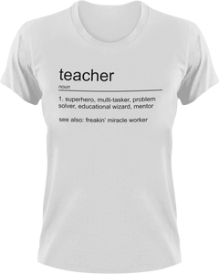 Teacher T-Shirtjob, Ladies, Mens, noun, school, teacher, Unisex