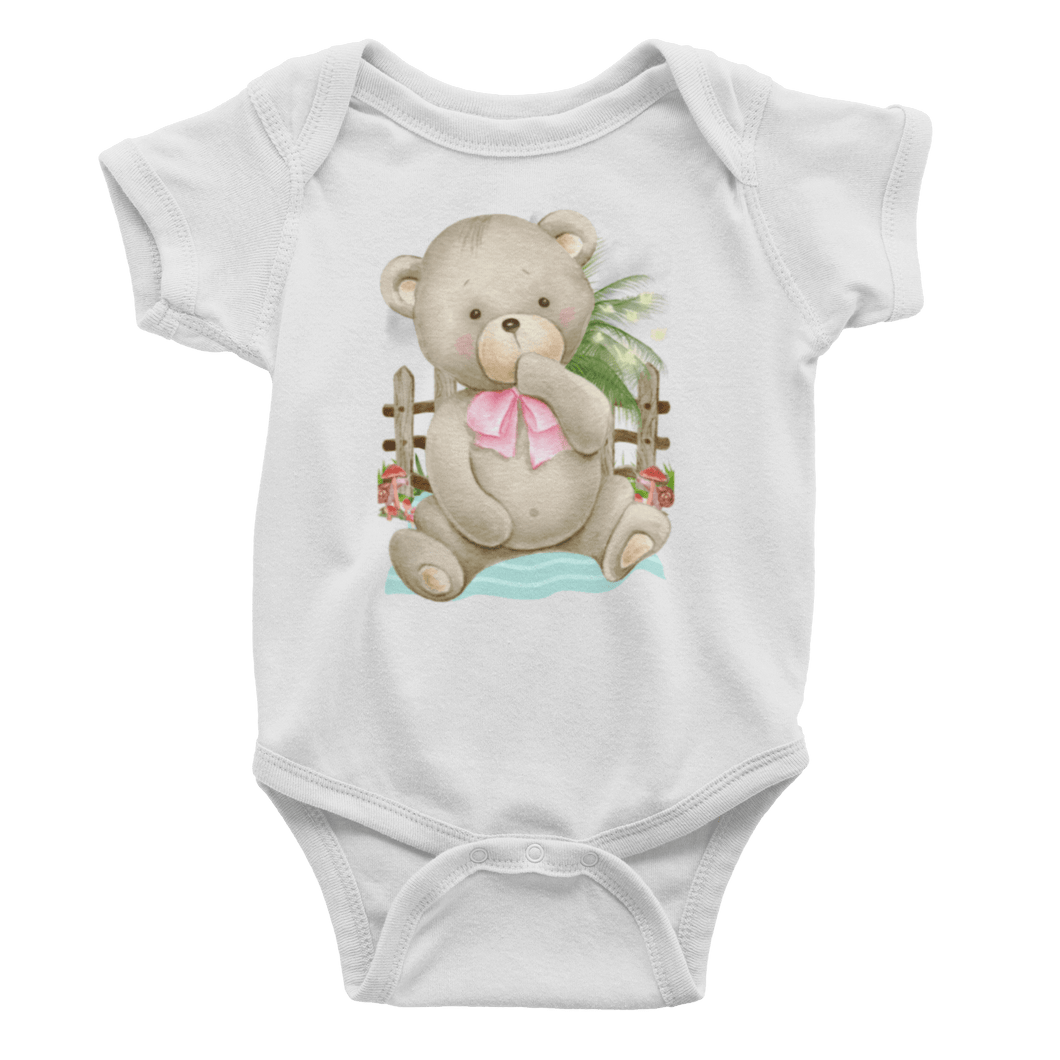 Teddy Thumb Sucking Baby Vest