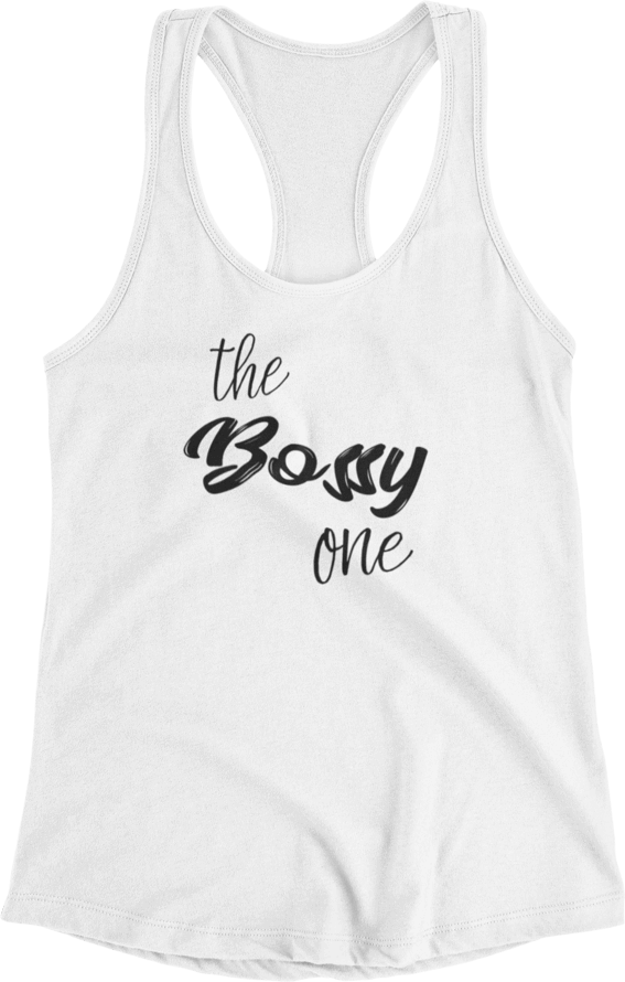 White Bachelorette Squad Racerback Vests