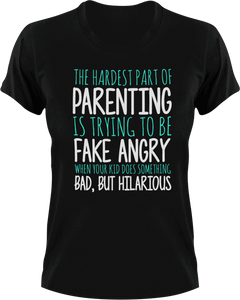 The hardest part about parenting T-Shirtdad, family, fatherhood, Fathers day, funny, Ladies, Mens, mom, parenting, Unisex