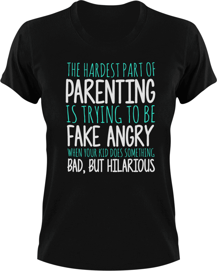 The hardest part about parenting T-Shirtdad, family, fatherhood, Fathers day, funny, Ladies, Mens, mom, parenting, Unisex