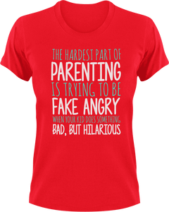 The hardest part about parenting T-Shirtdad, family, fatherhood, Fathers day, funny, Ladies, Mens, mom, parenting, Unisex