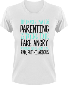 The hardest part about parenting T-Shirtdad, family, fatherhood, Fathers day, funny, Ladies, Mens, mom, parenting, Unisex