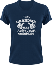 Load image into Gallery viewer, This Grandma Has Awesome Grandkids T-Shirtfamily, grandchild, grandma, Ladies, Mens, Unisex

