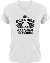Load image into Gallery viewer, This Grandma Has Awesome Grandkids T-Shirtfamily, grandchild, grandma, Ladies, Mens, Unisex
