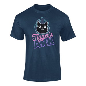 Tigger's Ark Flame Logo T-Shirtcat, cat mom, cat nip, Ladies, Mens, Michelle West, pets, Tigger's Ark, Unisex
