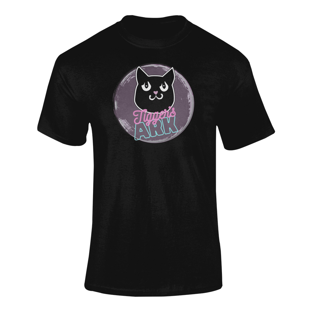 Tigger's Ark Grey Logo T-Shirtcat, cat mom, cat nip, Ladies, Mens, Michelle West, pets, Tigger's Ark, Unisex