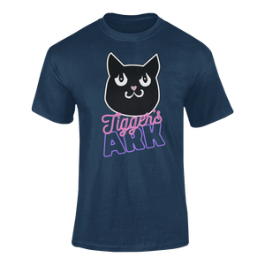 Tigger's Ark Purple Logo T-Shirtcat, cat mom, cat nip, Ladies, Mens, Michelle West, pets, Tigger's Ark, Unisex