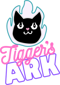 Tigger's Ark Flame Logo T-Shirtcat, cat mom, cat nip, Ladies, Mens, Michelle West, pets, Tigger's Ark, Unisex